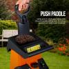 imageSuperHandy Leaf Shredder Mulcher Corded Electric 171 Reduction 15A 1800W 120VAC Dual Edge Blades for Brush Sticks Dry Debris