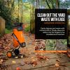 imageSuperHandy Leaf Shredder Mulcher Corded Electric 171 Reduction 15A 1800W 120VAC Dual Edge Blades for Brush Sticks Dry Debris