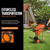 imageSuperHandy Leaf Shredder Mulcher Corded Electric 171 Reduction 15A 1800W 120VAC Dual Edge Blades for Brush Sticks Dry Debris