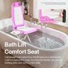 imageSuperHandy Portable Floor ampamp Bath Lift  EVA Cushion 26V 518Wh Battery Lightweight 19 lbs Foldable 330 lb Capacity IP68 Waterproof Lift for Seniors Ergonomic Seat with Removable Panels PinkPink
