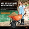 image:imageSuperHandy Wheelbarrow Electric Powered Utility Cart 330LBS Capacity Material Debris Hauler