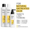 imageNioxin Scalp  Hair Thickening System Kits  For Natural Colored ampamp Damaged Hair with Light to Progressed Thinning  Strengthen ampamp Boost Hair Density with Niacinamide ampamp Biotin  3 Month SupplySystem 1 Kit