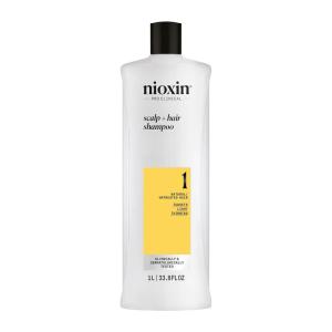 imageNioxin System 1 Scalp  Hair Thickening Shampoo  For Natural Hair with Light Thinning  Strengthen Against Breakage with Niacinamide ampamp Biotin338 Fl Oz Pack of 1