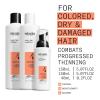 imageNioxin Scalp  Hair Thickening System Kits  For Natural Colored ampamp Damaged Hair with Light to Progressed Thinning  Strengthen ampamp Boost Hair Density with Niacinamide ampamp Biotin  1 Month SupplySystem 4 Kit