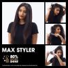 imageghd Max Styler  2quot Flat Iron Hair Straightener  Professional Wide Ceramic Plates Hair Styling Tool for Long Thick and Curly HairBlack