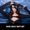 imageghd Max Styler  2quot Flat Iron Hair Straightener  Professional Wide Ceramic Plates Hair Styling Tool for Long Thick and Curly HairBlack Festive Set
