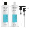 imageNioxin Shampoo ampamp Conditioner Prepack For Natural Colored ampamp Damaged Hair with Light to Progressed Thinning Strengthen ampamp Boost Hair Density with Niacinamide ampamp Biotin Pumps IncludedSystem 3 Kit