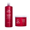 imageWella Professionals ULTIMATE REPAIR Shampoo Lightweight Cream Shampoo  Deep Nourishing Conditioner for Damaged Hair Vegan Haircare Formulated with Metal Purifier Technology Liter Set
