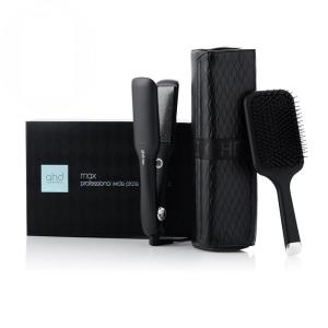 imageghd Max Styler  2quot Flat Iron Hair Straightener  Professional Wide Ceramic Plates Hair Styling Tool for Long Thick and Curly HairBlack Festive Set