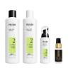 imageNioxin System Kits Cleanse Condition Hydrate Sensitive or Dry Scalp Reduces Hair Breakage for All Hair Thinning Types 3 Month SupplySystem 2 Kit  Dark Oil