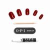 imageOPI On Point Press On Nails  Short Round Nail Art Press On Nails  24 Count With Nail Glue  Long Lasting Reusable Nondamaging  Fall 2025 ShadesBig Candy Apple Red  Bright Red with Gold Glitter Nail Art