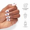 imageOPI On Point Press On Nails  Short Round Nail Art Press On Nails  24 Count With Nail Glue  Long Lasting Reusable Nondamaging  Fall 2025 ShadesBlossom Sauce  Light Lavender with Blue Flower Nail Art