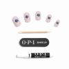 imageOPI On Point Press On Nails  Short Round Nail Art Press On Nails  24 Count With Nail Glue  Long Lasting Reusable Nondamaging  Fall 2025 ShadesBlossom Sauce  Light Lavender with Blue Flower Nail Art
