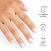 imageOPI On Point Press On Nails  Short Round Nail Art Press On Nails  24 Count With Nail Glue  Long Lasting Reusable Nondamaging  Fall 2025 ShadesHawt Date Lined Up  White with Silver Shimmer