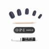 imageOPI On Point Press On Nails  Short Round Nail Art Press On Nails  24 Count With Nail Glue  Long Lasting Reusable Nondamaging  Fall 2025 ShadesLess is Norse  Dark Deep Blue