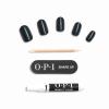 imageOPI On Point Press On Nails  Short Round Nail Art Press On Nails  24 Count With Nail Glue  Long Lasting Reusable Nondamaging  Fall 2025 ShadesPeppermint Bark and Bite  Dark Green Silver Shimmer