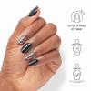 imageOPI On Point Press On Nails  Short Round Nail Art Press On Nails  24 Count With Nail Glue  Long Lasting Reusable Nondamaging  Fall 2025 ShadesSwirl Next Door  Black with Abstract Swirls Nail Art