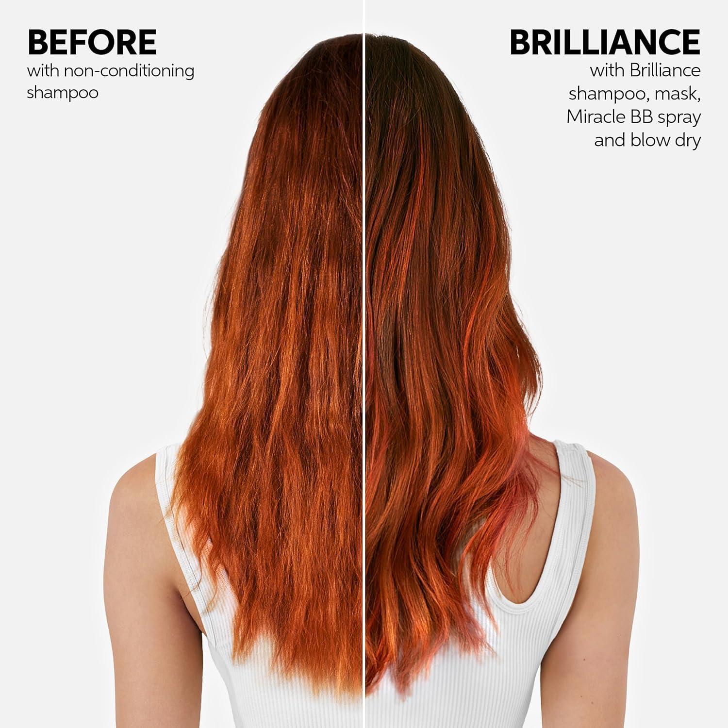 imageWella Professionals Invigo Brilliance Shampoo ampamp Conditioner Set Color Protection ampamp Color Vibrancy for FineNormal Hair Retail Sizes