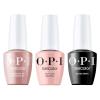 imageOPI GelColor Iconic Shades Gel Nail Polish Trio Bundle  Black Onyx Opaque Dark Black  Barefoot in Barcelona Opaque Dark Brown  Put It in Neutral Sheer Soft Pink Crme UV Cure Gel Nail Polish Col