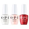 imageOPI GelColor Iconic Shades Gel Nail Polish Trio Bundle  Funny Bunny Sheer Soft White  Bubble Bath Sheer Nude Pink  Big Apple Red Opaque Bright Red Crme UV Cure Gel Nail Polish Colors