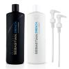 imageSebastian Professional Drench Shampoo ampamp Conditioner Duo Set  338 Fl Oz Liter Bottles Prepack with Pumps Included  Intense Hydration  Deep Moisturizing for Dry Frizzy ampamp Chemically Treated Hair