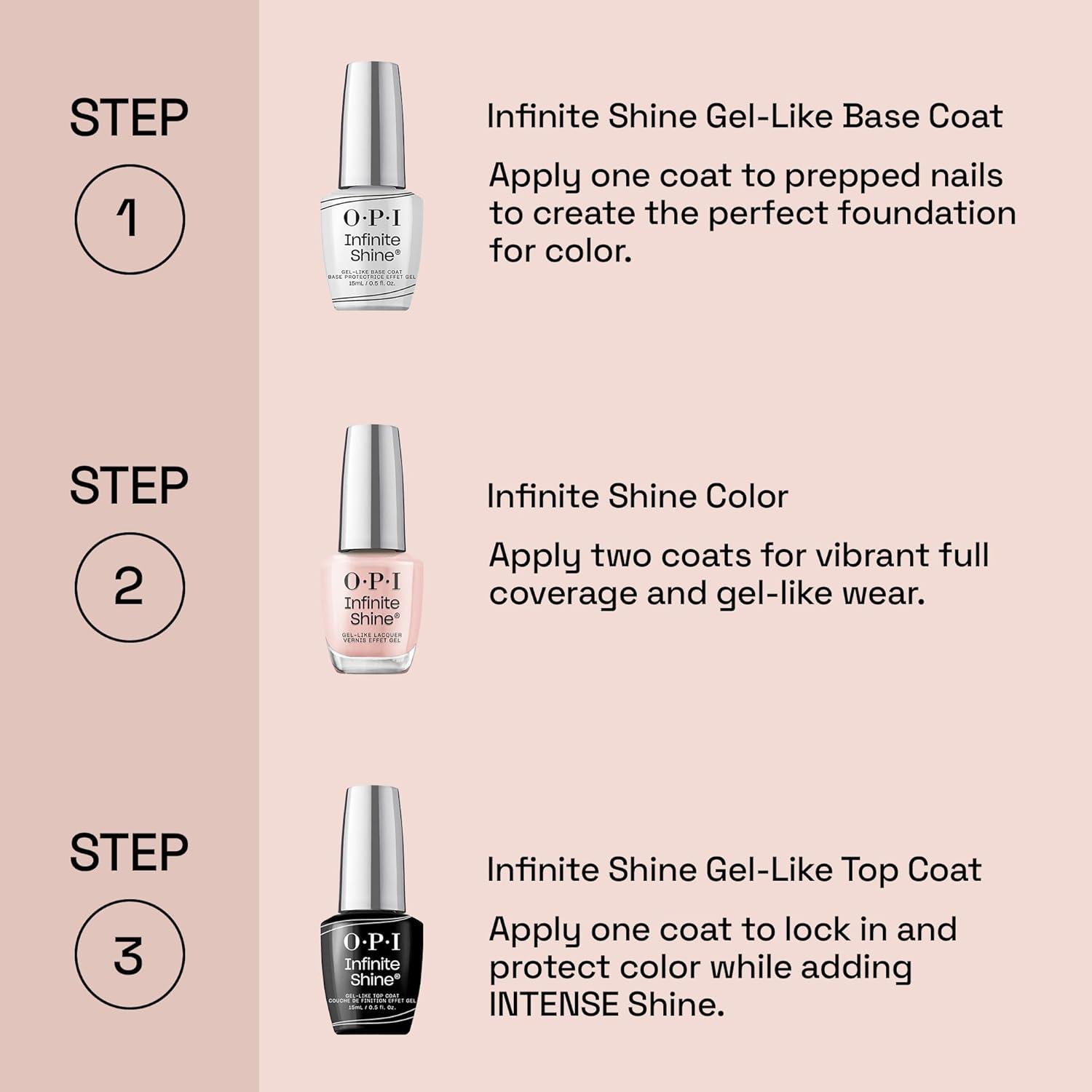 imageOPI Infinite Shine Long Wear Nail Polish  Sheer Pink Crme Gel Like Nail Polish  Vegan Long Lasting Streak FreeDont Bossa Nova Me Around