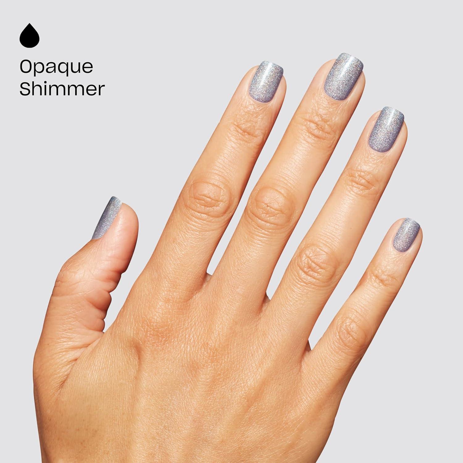 imageOPI Infinite Shine Nail Polish Colors  SemiSheer Sheer Bright Opaque ampamp Shimmer Winter Shades  Long Lasting Wear  Good Enough to Treat Collection  Holiday 2025Put the Icy in Spicy  Opaque Soft Cool Holographic Icy Blue Shimmer