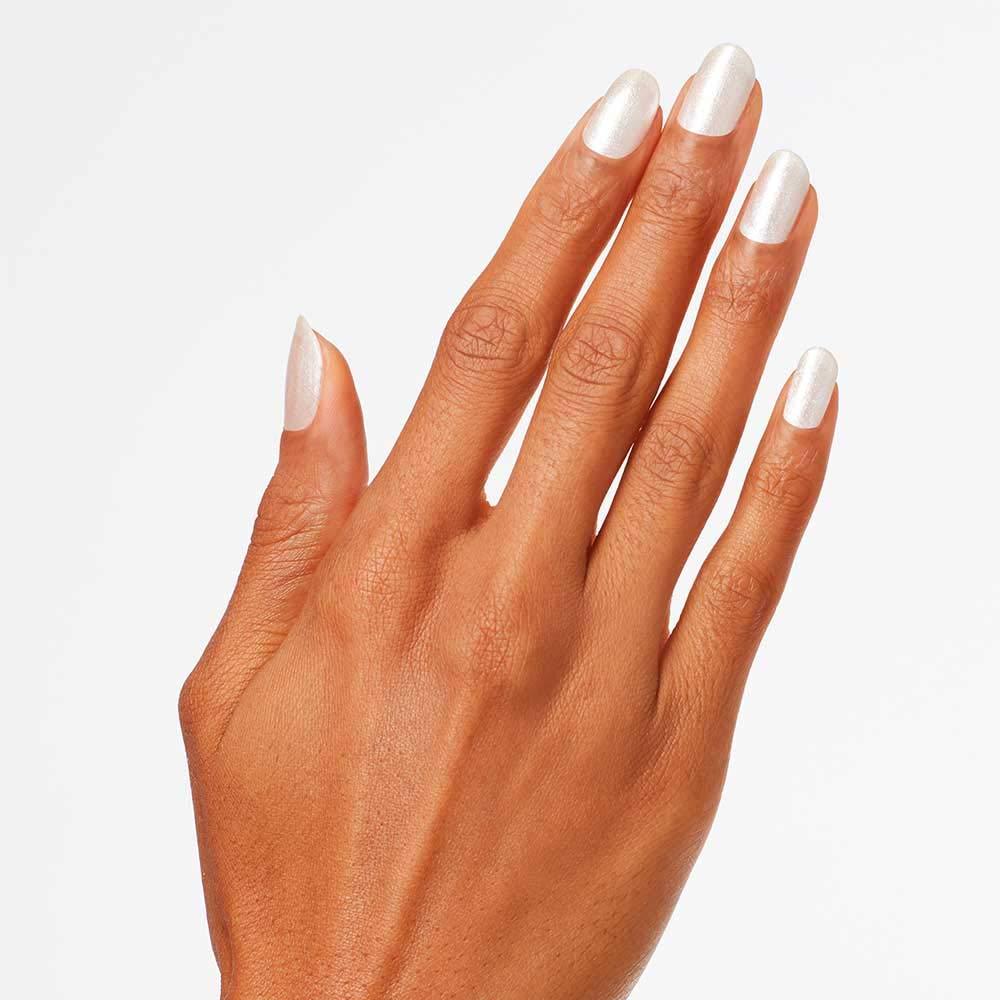 imageOPI Nail Lacquer Nail Polish  Opaque Light White ampamp Gray Shimmer Chip Resistant Nail Polish  Fast Drying Streak FreeHappy Anniversary