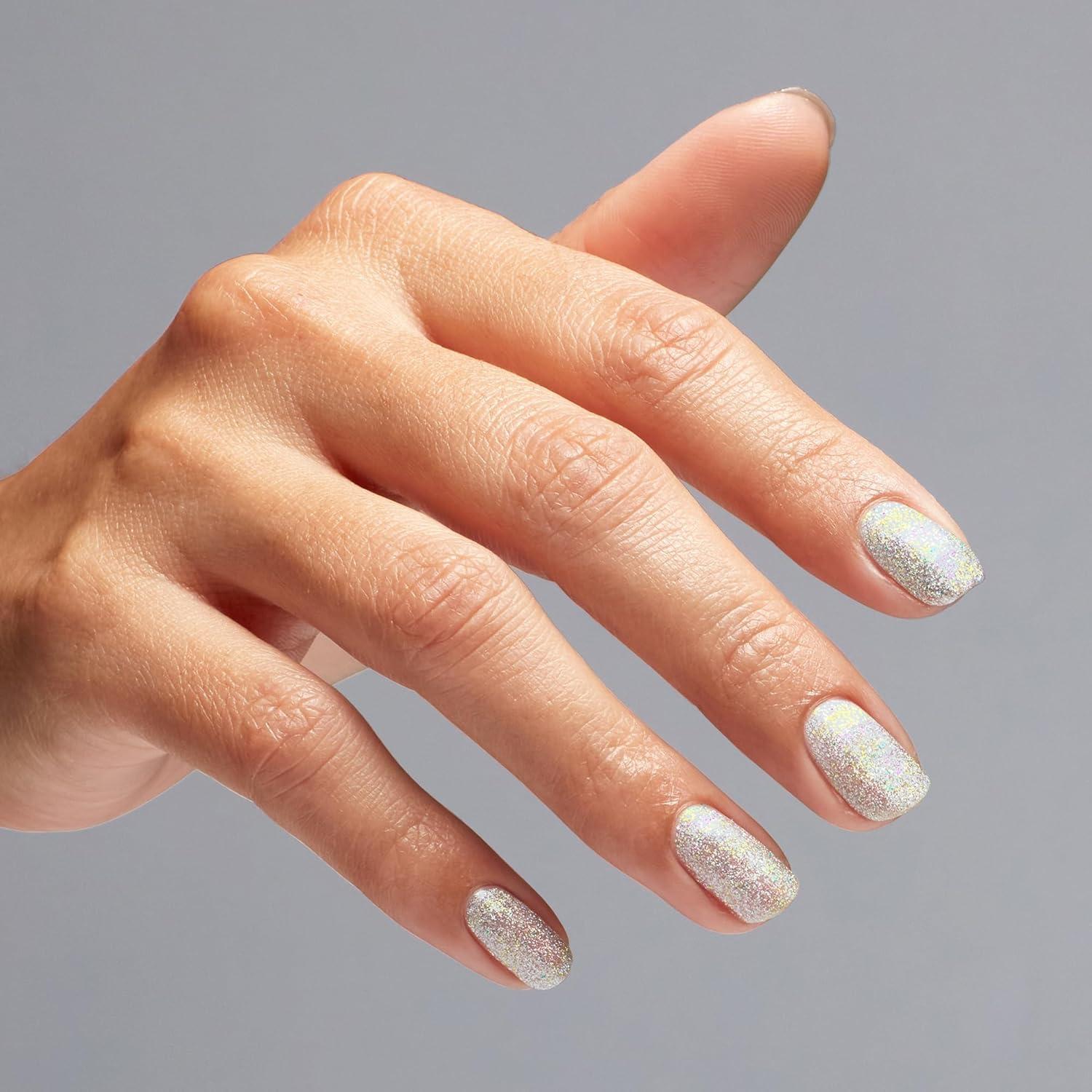 imageOPI Nail Lacquer Nail Polish  Opaque Light White ampamp Gray Shimmer Chip Resistant Nail Polish  Fast Drying Streak FreeI Cancertainly Shine