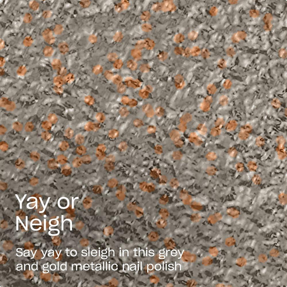 imageOPI Nail Lacquer Nail Polish  Opaque Light White ampamp Gray Shimmer Chip Resistant Nail Polish  Fast Drying Streak FreeYay or Neigh