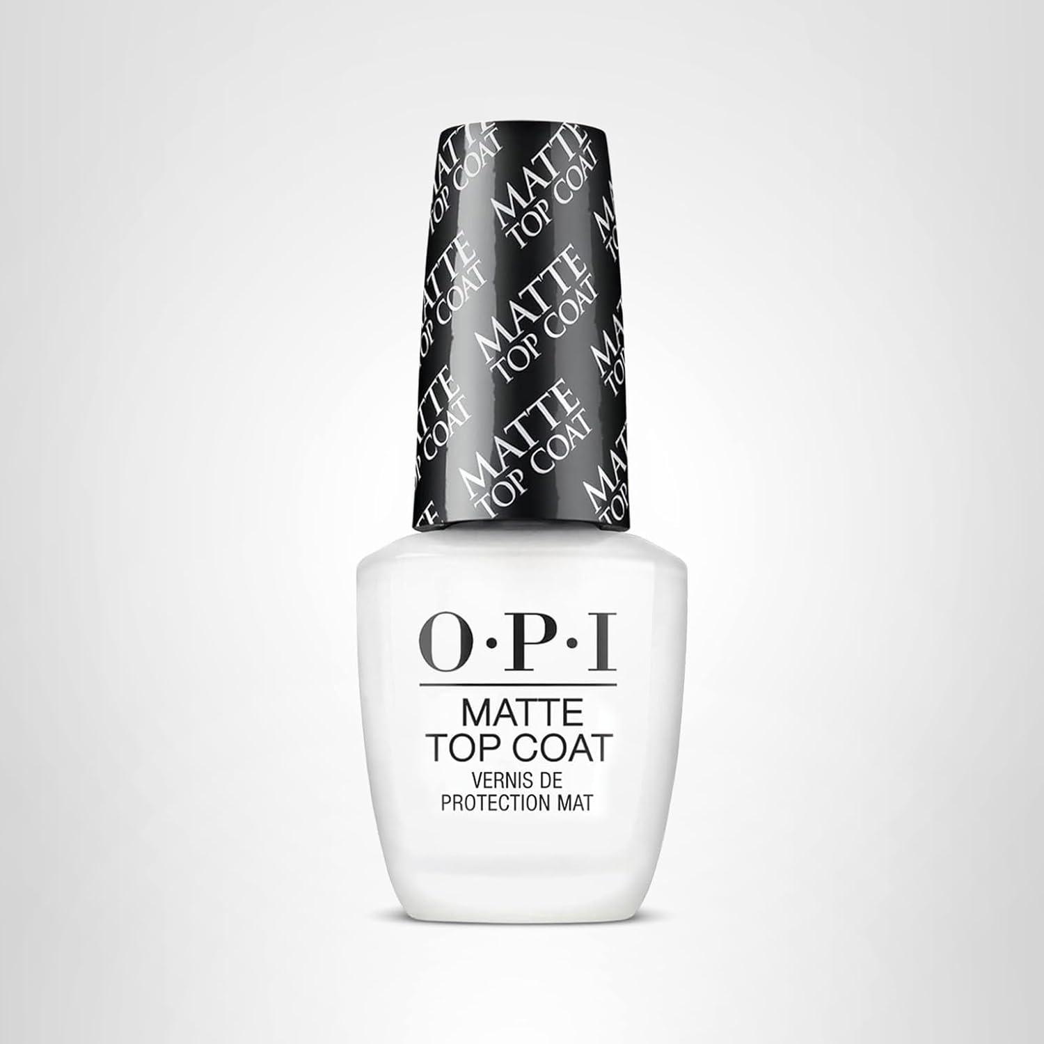 imageOPI Nail Lacquer Top Coat  Clear Nail Polish Top Coats  Classic Quick Drying High Shine Gellike Volumizing ampamp Matte Finish  Chip Resistant HighGloss Long Lasting Protects Color ampamp NailsOPI Top Coat  Matte Finish