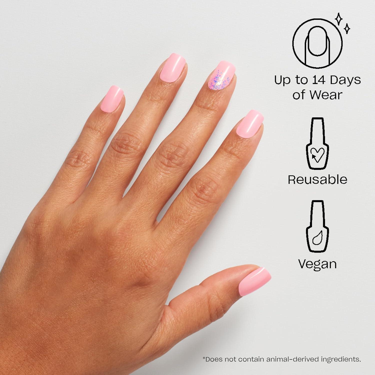 imageOPI On Point Press On Nails  Short Round Classic ampamp Accent Nail Art Press On Nails  24 Count With Nail Glue  Instant PressOn Mani  Long Lasting Reusable NondamagingMod About Oooh