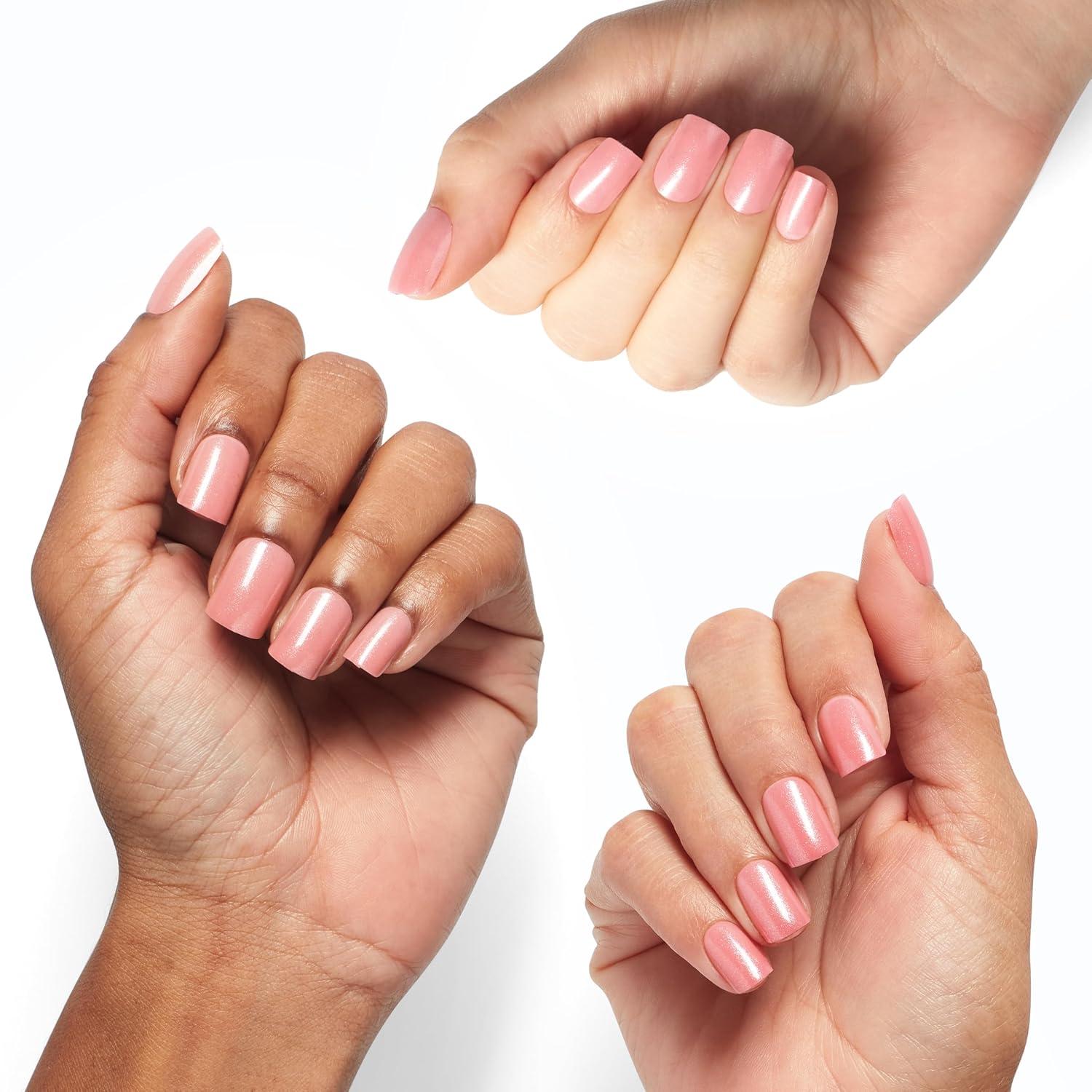 imageOPI On Point Press On Nails  Short Round Classic ampamp Accent Nail Art Press On Nails  24 Count With Nail Glue  Instant PressOn Mani  Long Lasting Reusable NondamagingPrincesses Rule