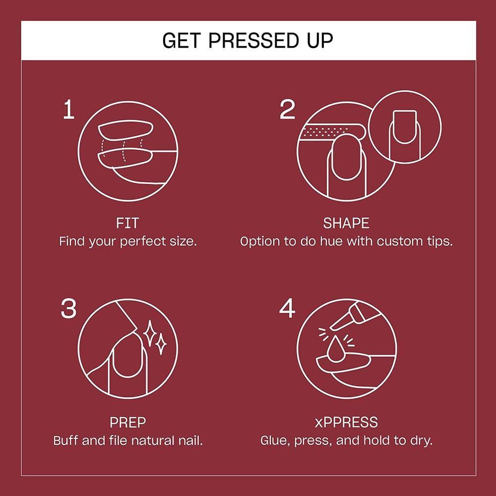 imageOPI On Point Press On Nails  Square Squoval ampamp Almond Shape Nail Art  Short to Long Length  24 Count With Nail Glue  Instant PressOn Mani  OPIm Dreaming CollectionComo se Llama