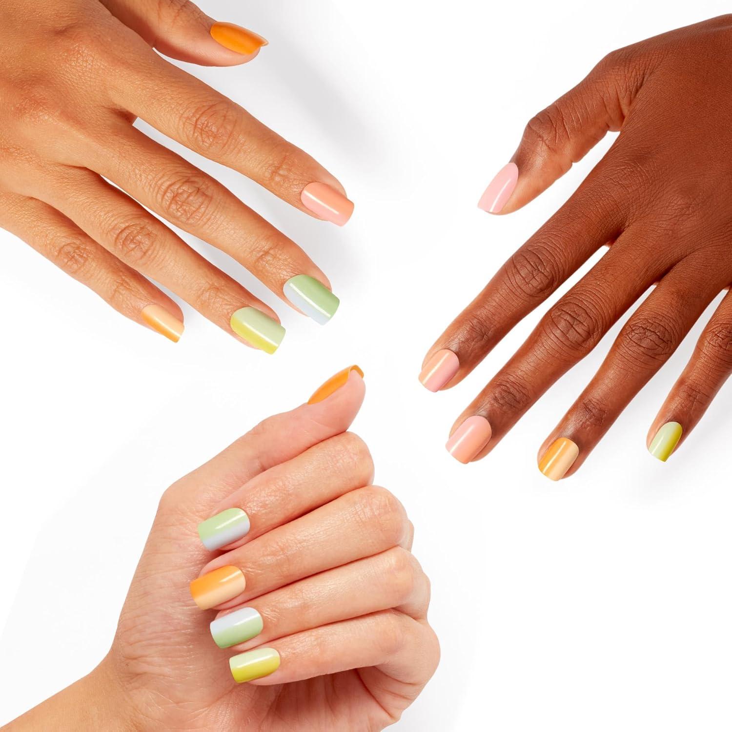 imageOPI On Point Press On Nails  Square Squoval ampamp Almond Shape Nail Art  Short to Long Length  24 Count With Nail Glue  Instant PressOn Mani  OPIm Dreaming CollectionHuecid Dreams