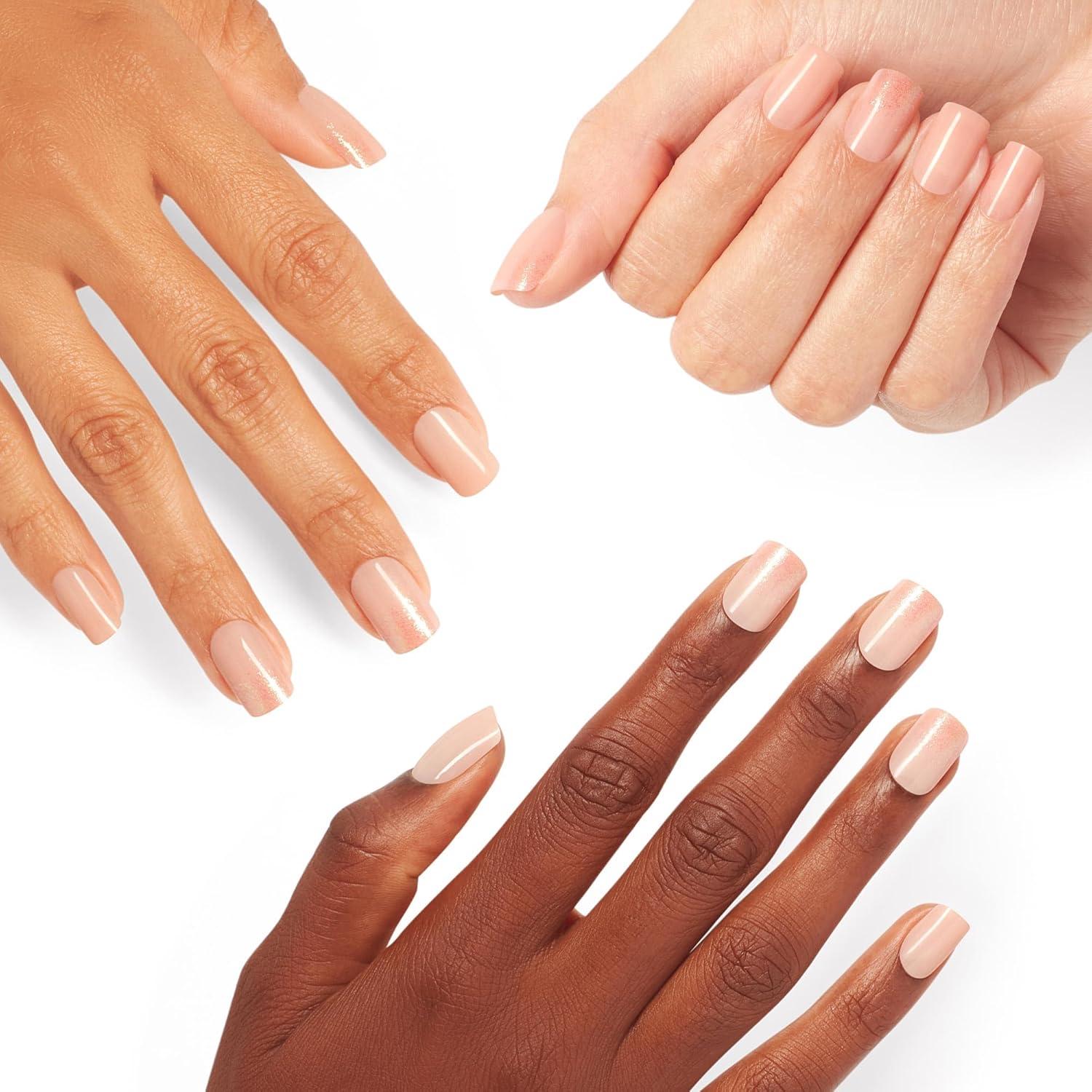 imageOPI On Point Press On Nails  Square Squoval ampamp Almond Shape Nail Art  Short to Long Length  24 Count With Nail Glue  Instant PressOn Mani  OPIm Dreaming CollectionGlow to Prom With Me