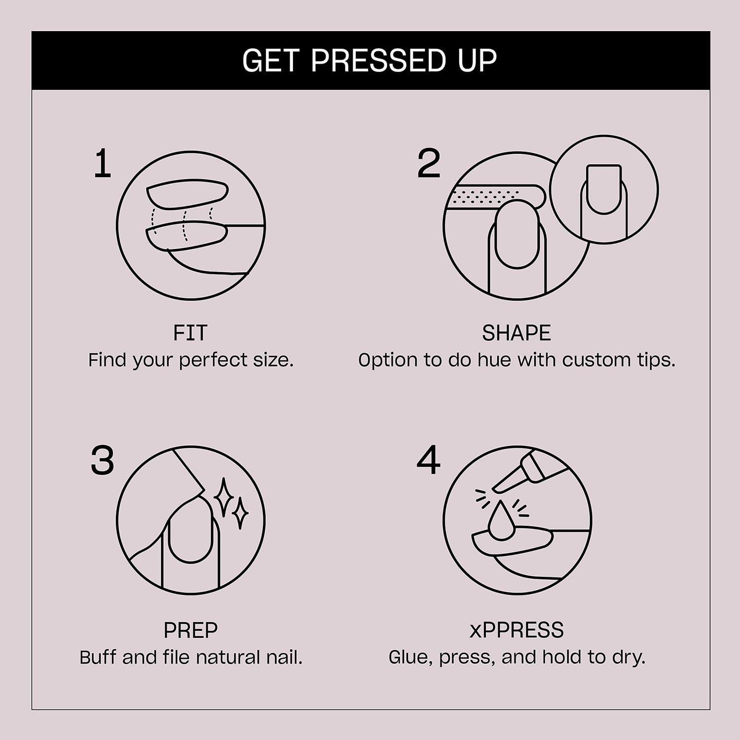 imageOPI On Point Press On Nails  Square Squoval ampamp Almond Shape Nail Art  Short to Long Length  24 Count With Nail Glue  Instant PressOn Mani  OPIm Dreaming CollectionPastel Me U Love Me