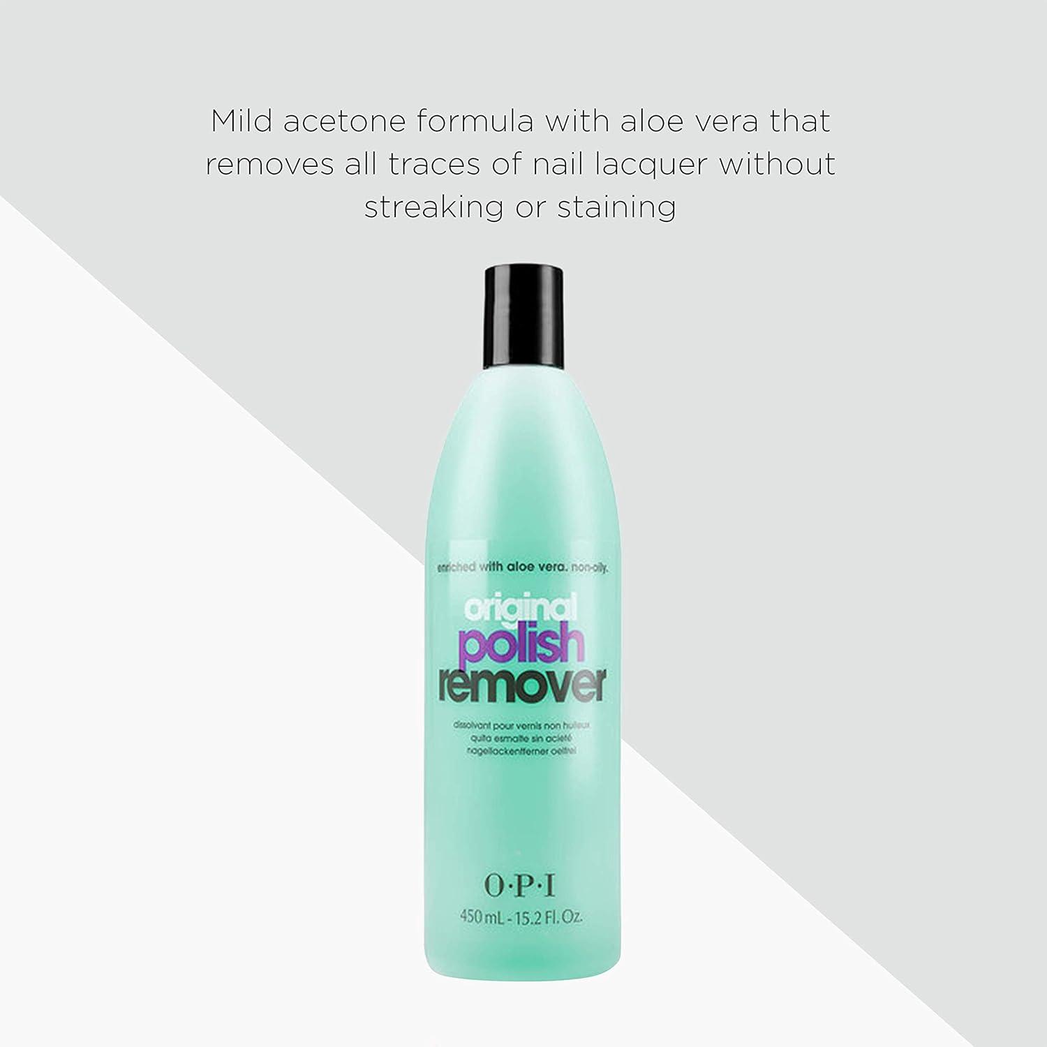 imageOPI Original Nail Polish Remover Mild Acetone Nail Polish Remover Gentle ampamp NonDrying Formula16 Fl Oz Pack of 1