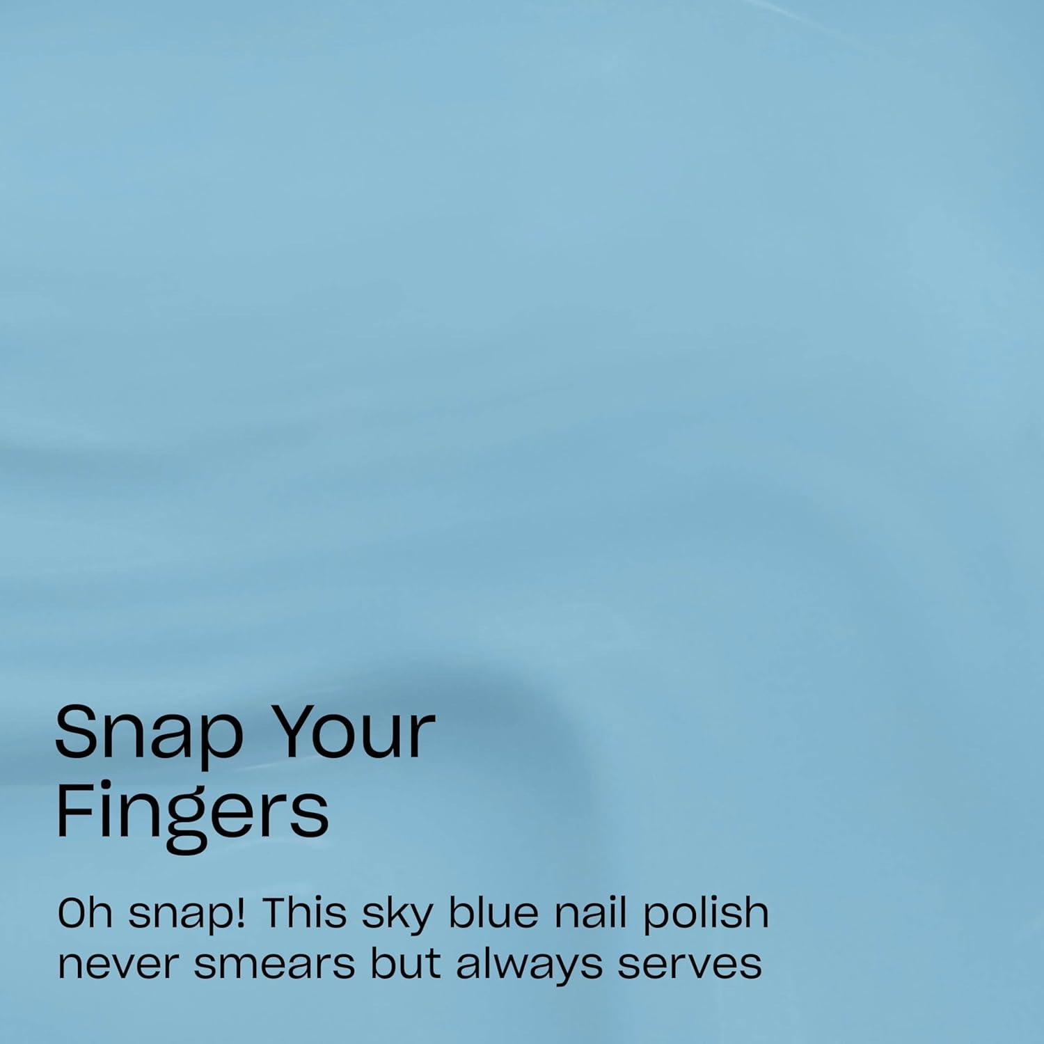 imageOPI RapiDry Quick Dry Nail Polish Colors  Opaque Crme Shimmer Shades with Clear Protective Base ampamp ShineBoosting Top Coat  Vegan Smudge Proof and Fast Drying in 60 SecondsSnap Your Fingers bright sky blue