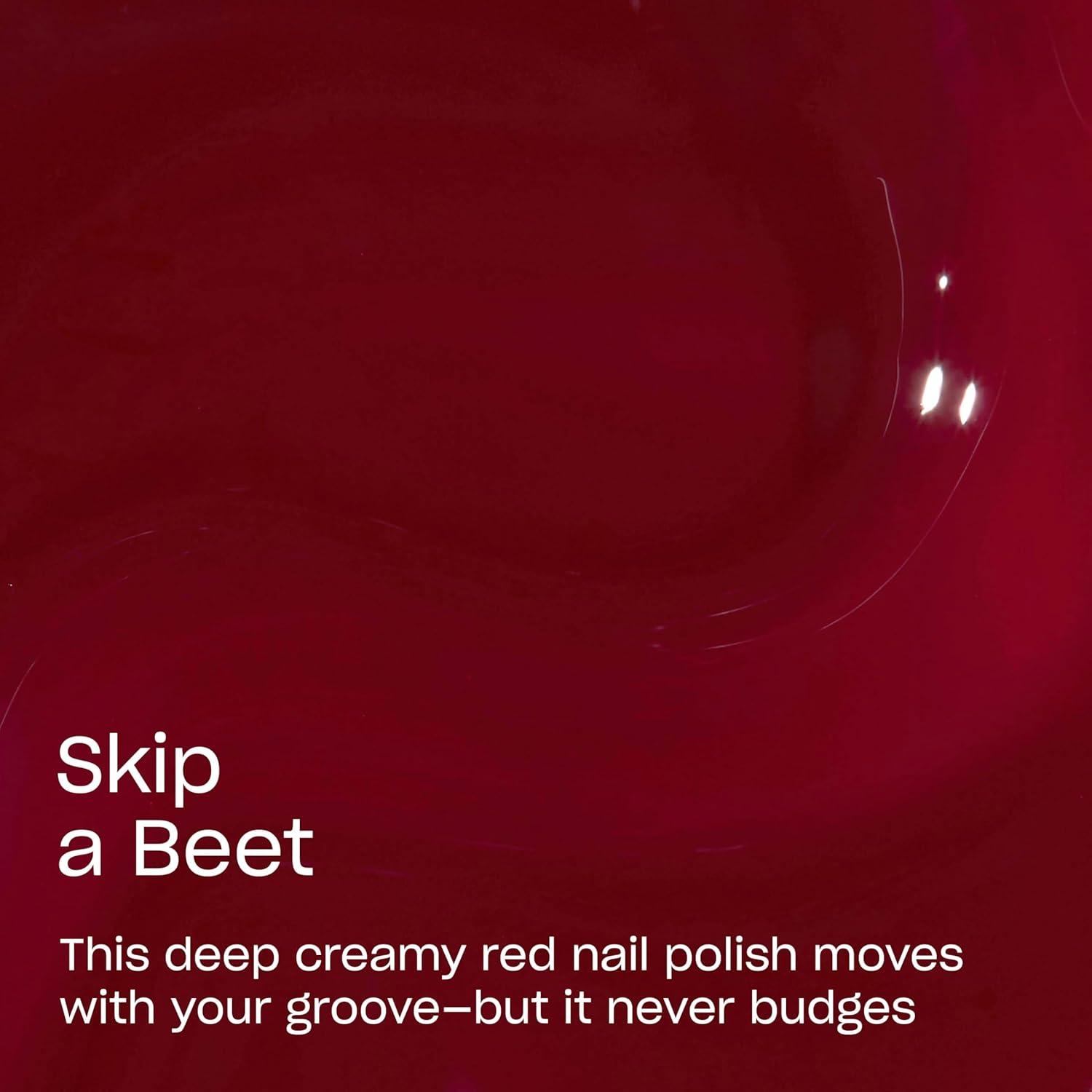 imageOPI RapiDry Quick Dry Nail Polish Colors  Opaque Crme Shimmer Shades with Clear Protective Base ampamp ShineBoosting Top Coat  Vegan Smudge Proof and Fast Drying in 60 SecondsSkip a Beet dark red burgundy