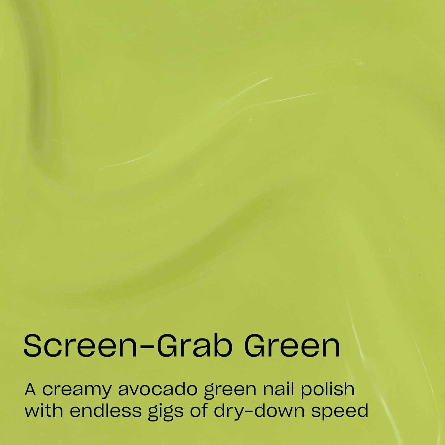 imageOPI RapiDry Quick Dry Nail Polish Colors  Opaque Crme Shimmer Shades with Clear Protective Base ampamp ShineBoosting Top Coat  Vegan Smudge Proof and Fast Drying in 60 SecondsScreenGrab Green avocado green crme