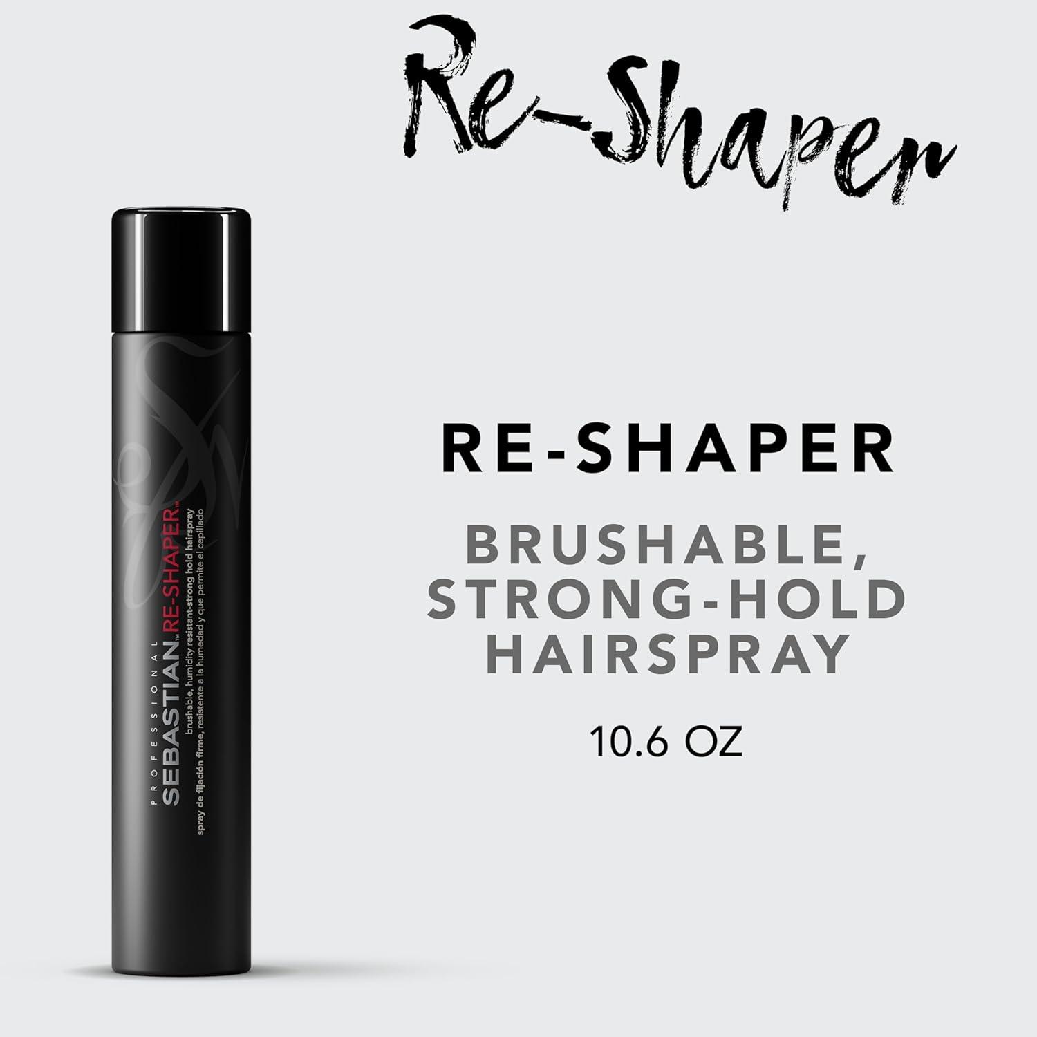 imageSebastian Professional ReShaper Hairspray  Humidity ResistantStrong Hold  Brushable Firm Styling Control  For Medium to Heavy Textures  For All Hair Types106 Ounce Pack of 1