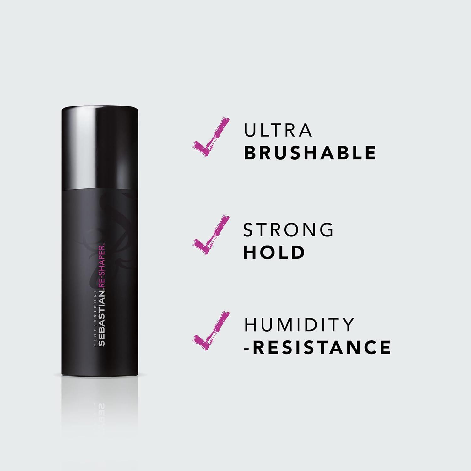 imageSebastian Professional ReShaper Hairspray  Humidity ResistantStrong Hold  Brushable Firm Styling Control  For Medium to Heavy Textures  For All Hair Types15 Ounce Pack of 1