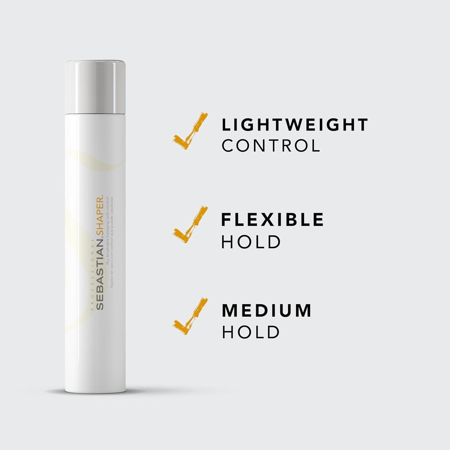 imageSebastian Professional Shaper Hairspray  Flexible to Medium Hold  Brushable ampamp Versatile Styling Control  For All Hair Types106 ounce Pack of 1