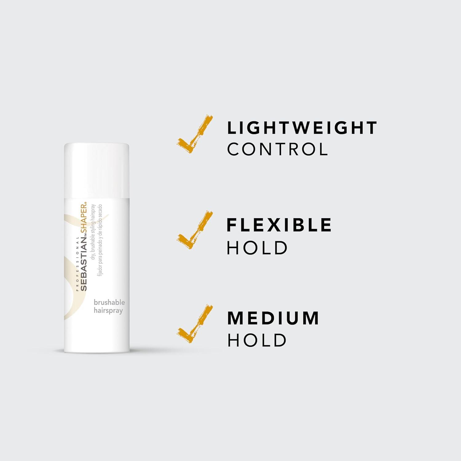 imageSebastian Professional Shaper Hairspray  Flexible to Medium Hold  Brushable ampamp Versatile Styling Control  For All Hair Types15 Ounce Pack of 1