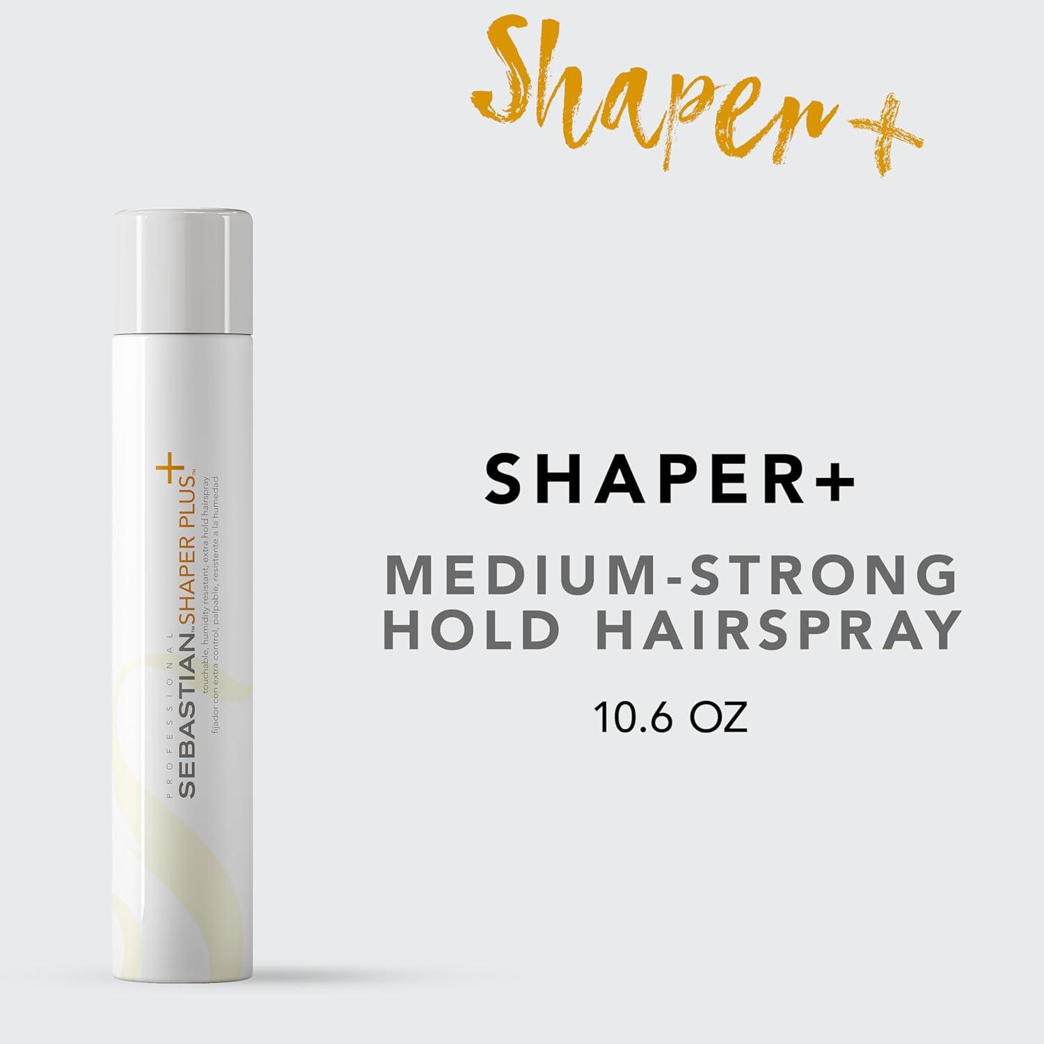 imageSebastian Professional Shaper Plus Hairspray  Touchable Humidity Resistant Original Extra Hold  24 Hour Flexible Styling Control  For All Hair Types106 Ounce Pack of 1