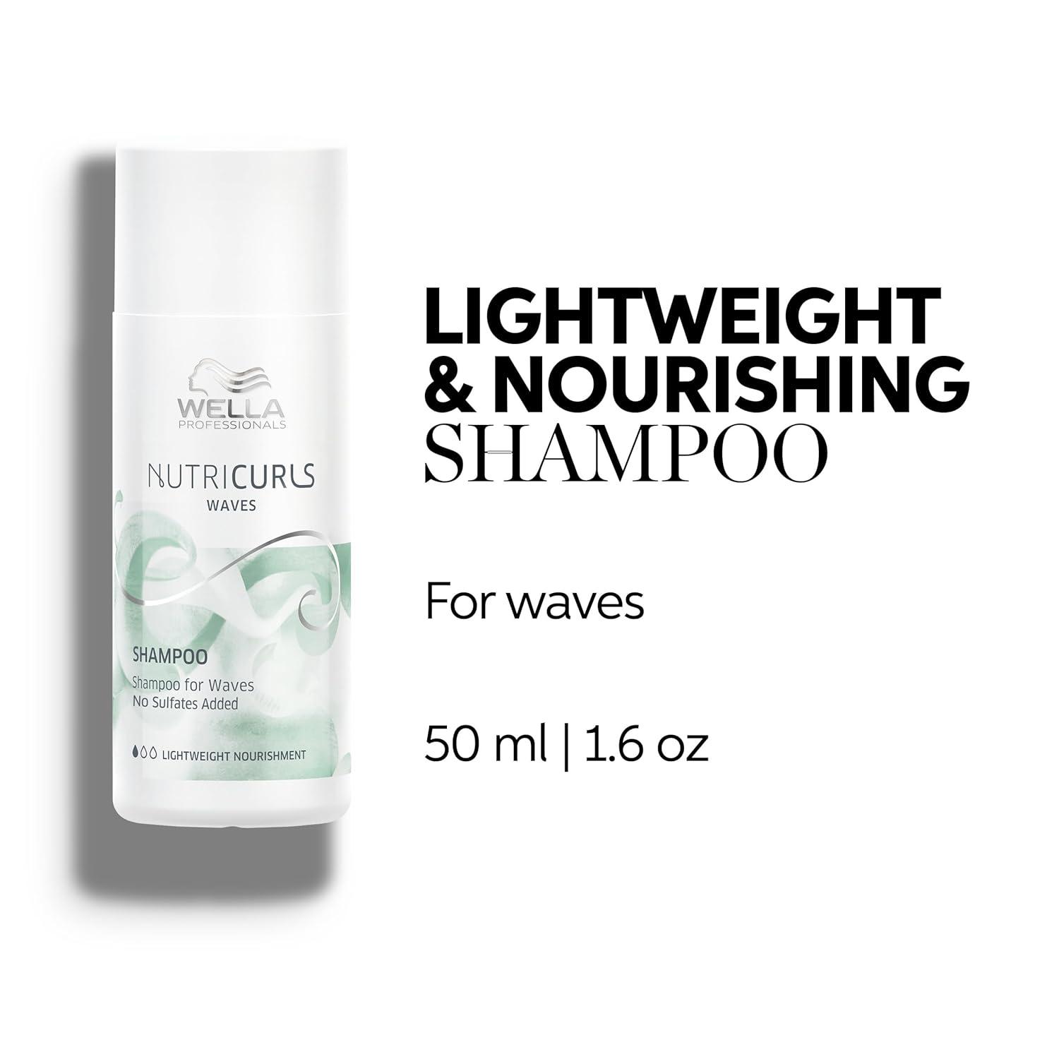 imageWELLA PROFESSIONALS Nutricurls Shampoo for Waves Formulated with NourishIn Complex Nourish and Define Without Sulfates16 Fl Oz Pack of 1