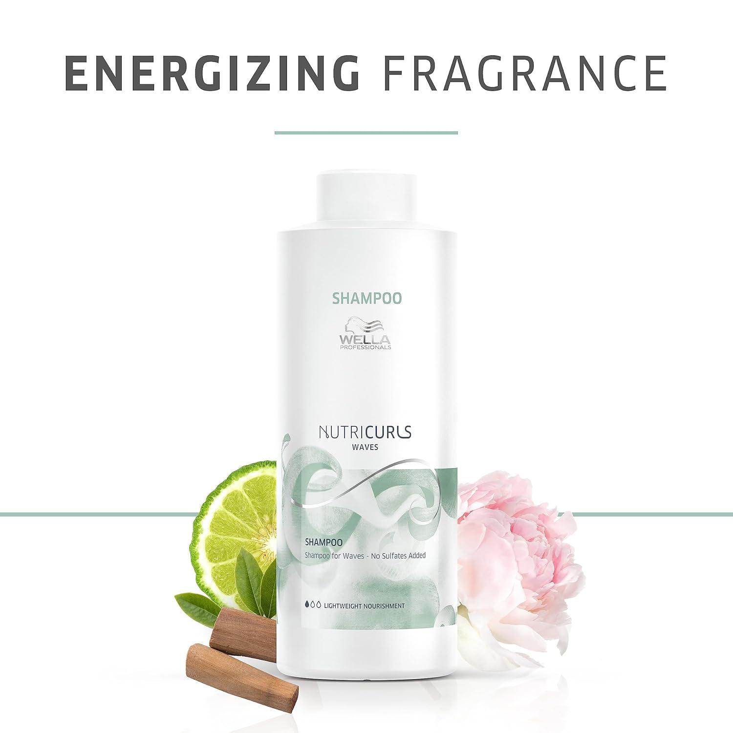 imageWELLA PROFESSIONALS Nutricurls Shampoo for Waves Formulated with NourishIn Complex Nourish and Define Without Sulfates338 Fl Oz Pack of 1