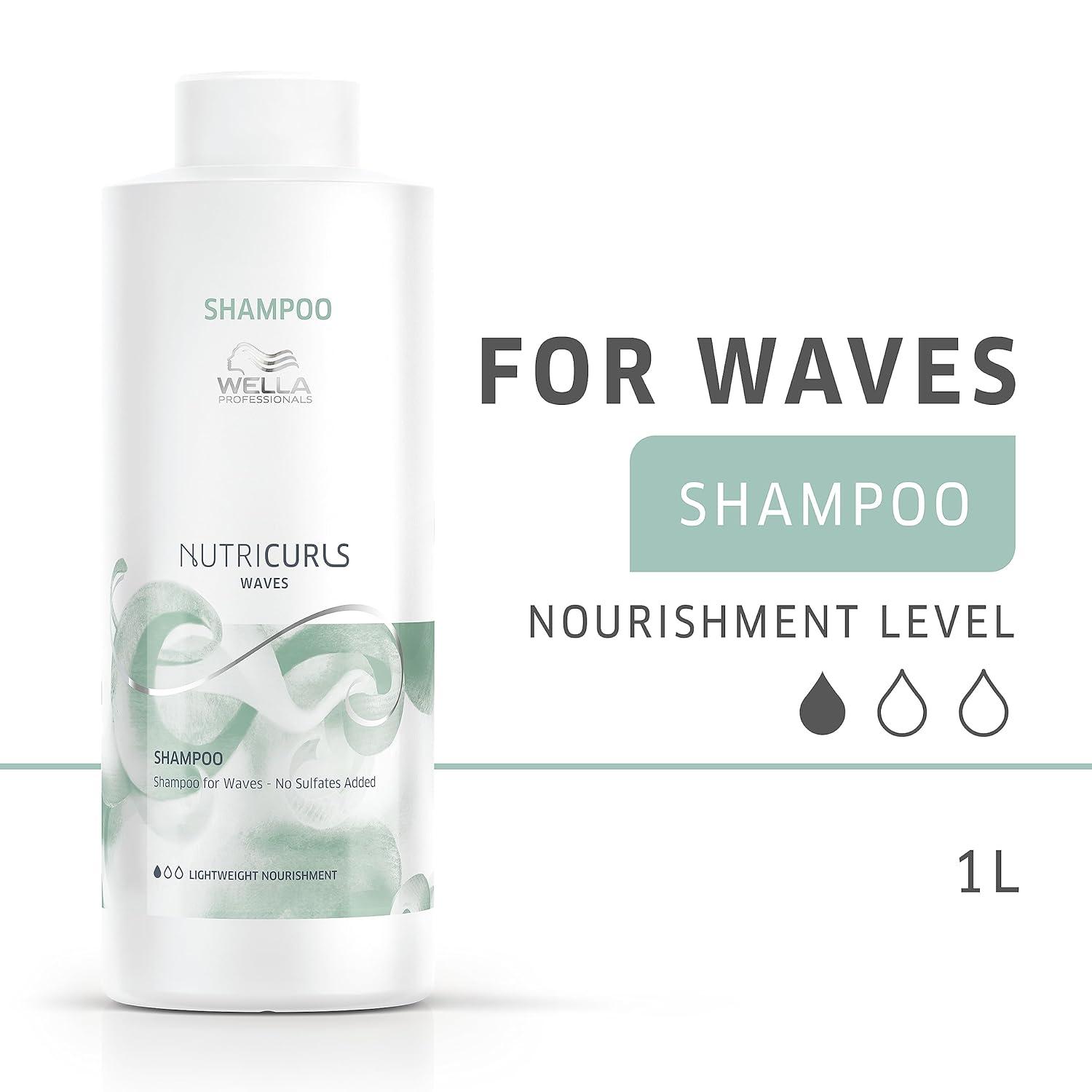 imageWELLA PROFESSIONALS Nutricurls Shampoo for Waves Formulated with NourishIn Complex Nourish and Define Without Sulfates338 Fl Oz Pack of 1
