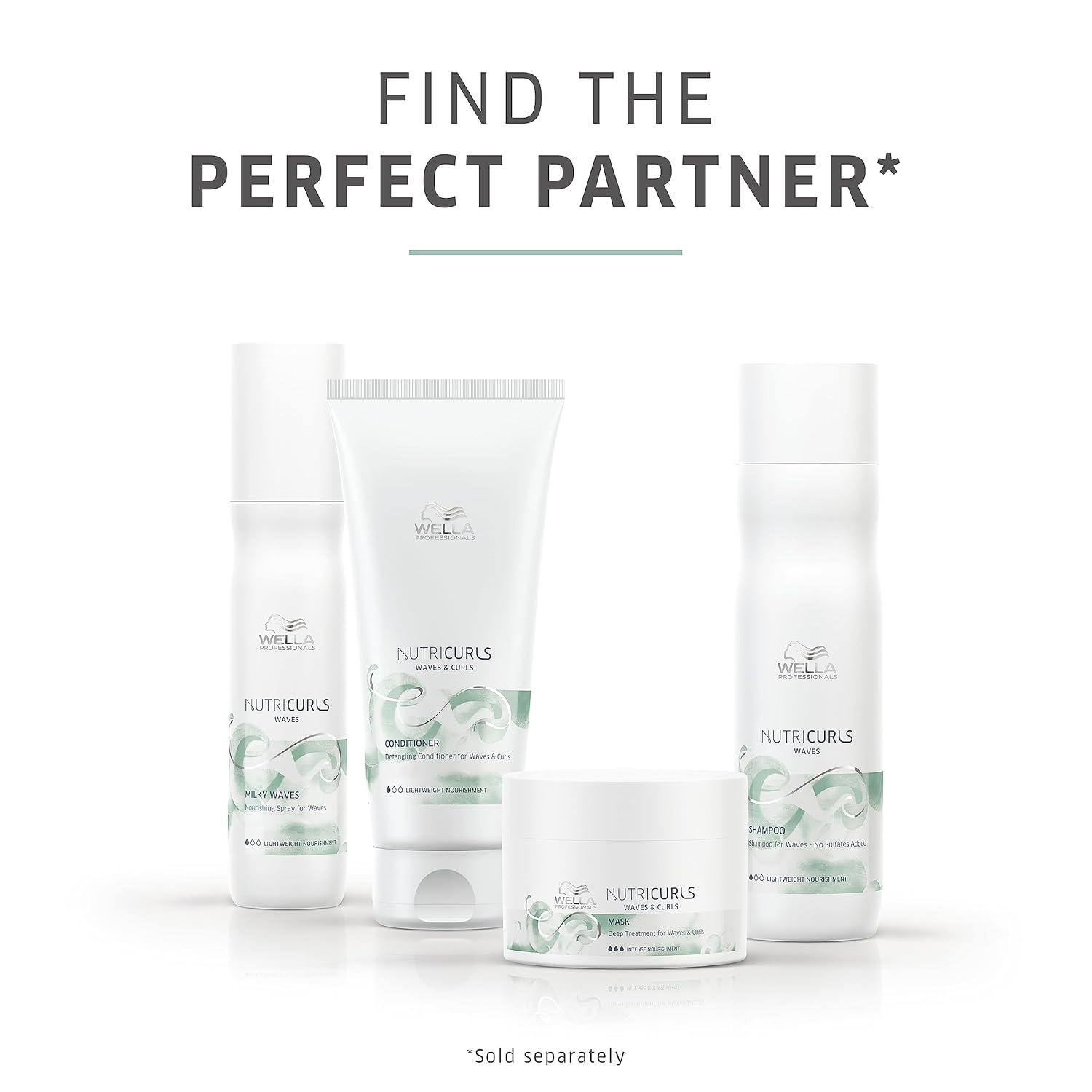 imageWELLA PROFESSIONALS Nutricurls Shampoo for Waves Formulated with NourishIn Complex Nourish and Define Without Sulfates338 Fl Oz Pack of 1